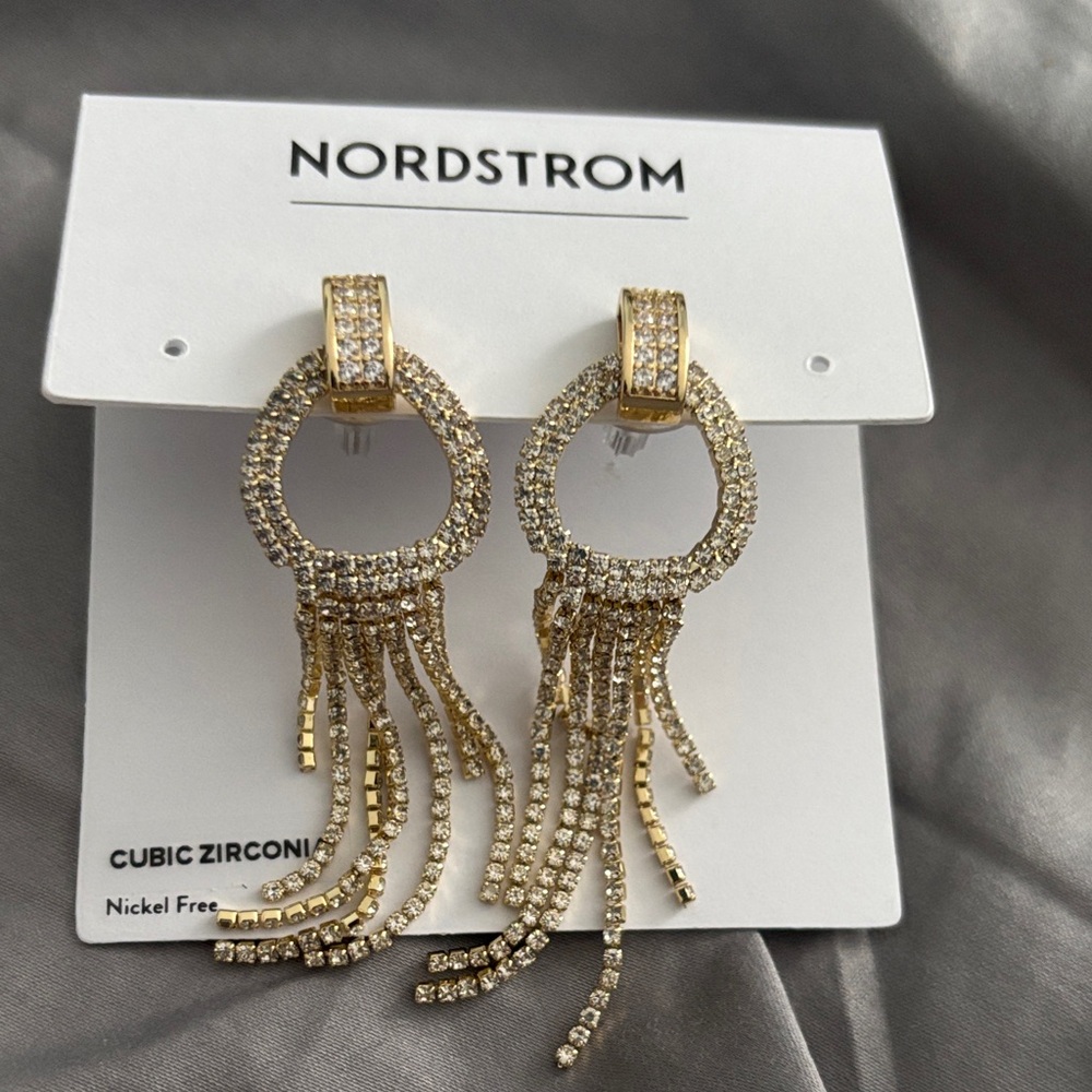 NWT Nordstrom Cubic Zirconia Earrings